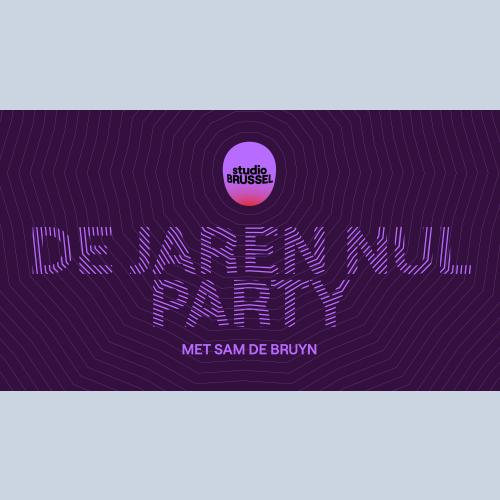 De Jaren Nul Party met Sam De Bruyn logo